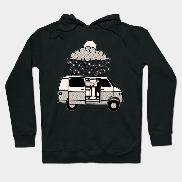 Vanlife on a rainy day Hoodie by Tofuvanman